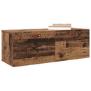 vidaXL Fali szekrény Öreg fa 100 x 36,5 x 35 cm Faanyag
