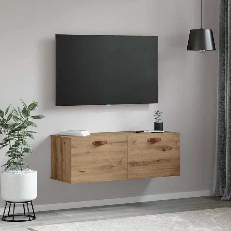 vidaXL Fali Szekrény kézműves tölgy 100 x 36.5 x 35 cm Faanyag