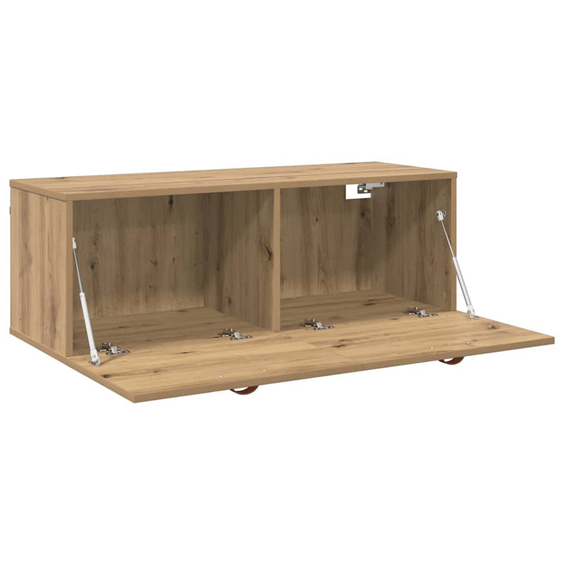 vidaXL Fali Szekrény kézműves tölgy 100 x 36.5 x 35 cm Faanyag