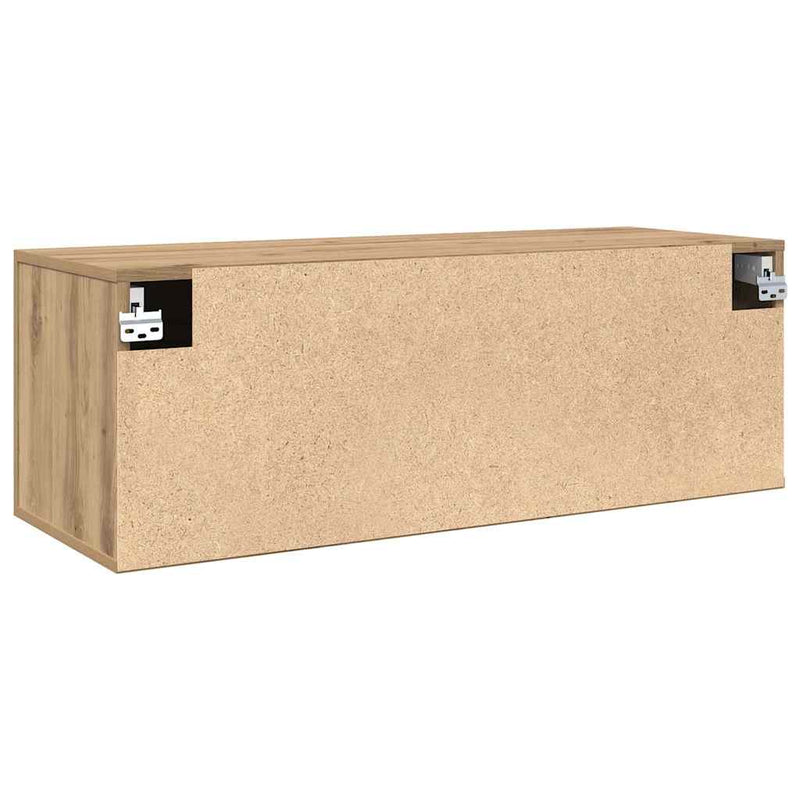 vidaXL Fali Szekrény kézműves tölgy 100 x 36.5 x 35 cm Faanyag