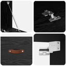 vidaXL Fali szekrény Fekete tölgy 100 x 36,5 x 35 cm Faanyag