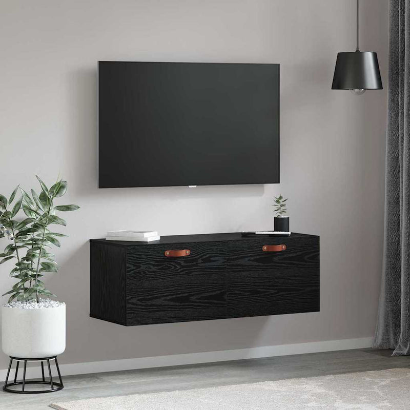 vidaXL Fali Szekrény Musta tammi 100 x 36.5 x 35 cm Faanyag
