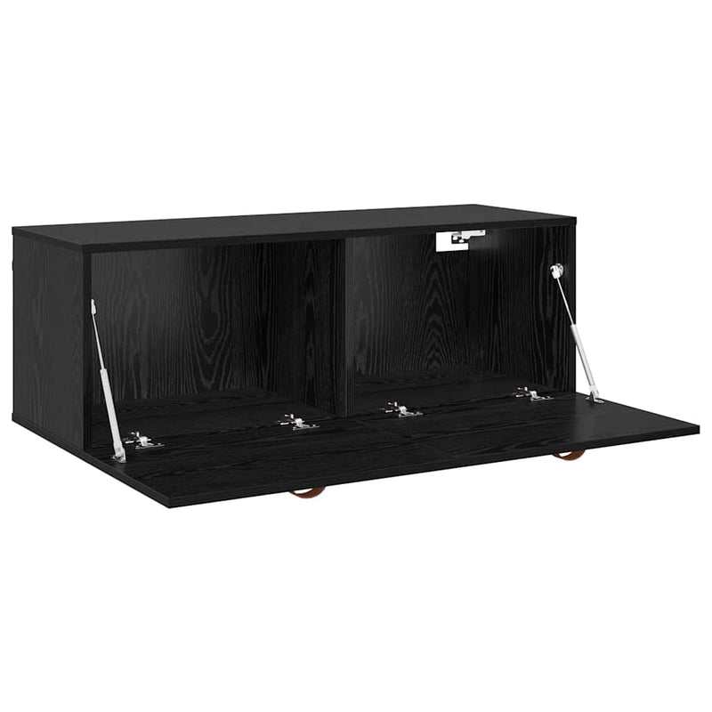 vidaXL Fali Szekrény Musta tammi 100 x 36.5 x 35 cm Faanyag
