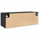 vidaXL Fali szekrény Fekete tölgy 100 x 36,5 x 35 cm Faanyag