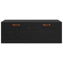 vidaXL Fali szekrény Fekete tölgy 100 x 36,5 x 35 cm Faanyag