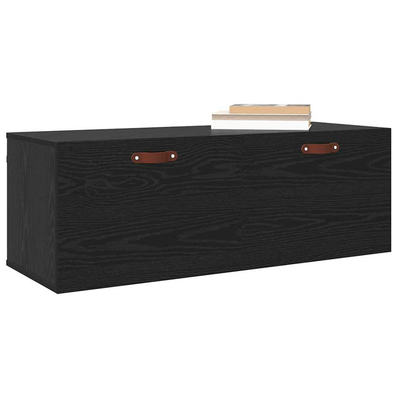 vidaXL Fali Szekrény Musta tammi 100 x 36.5 x 35 cm Faanyag