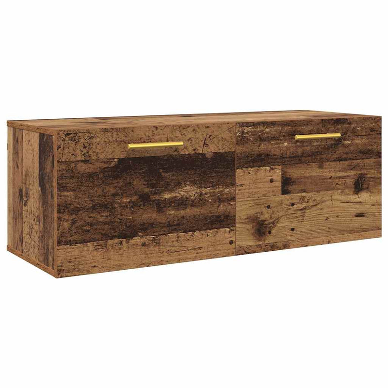 vidaXL Fali Szekrény Régi fa 100 x 36.5 x 35 cm Faanyag