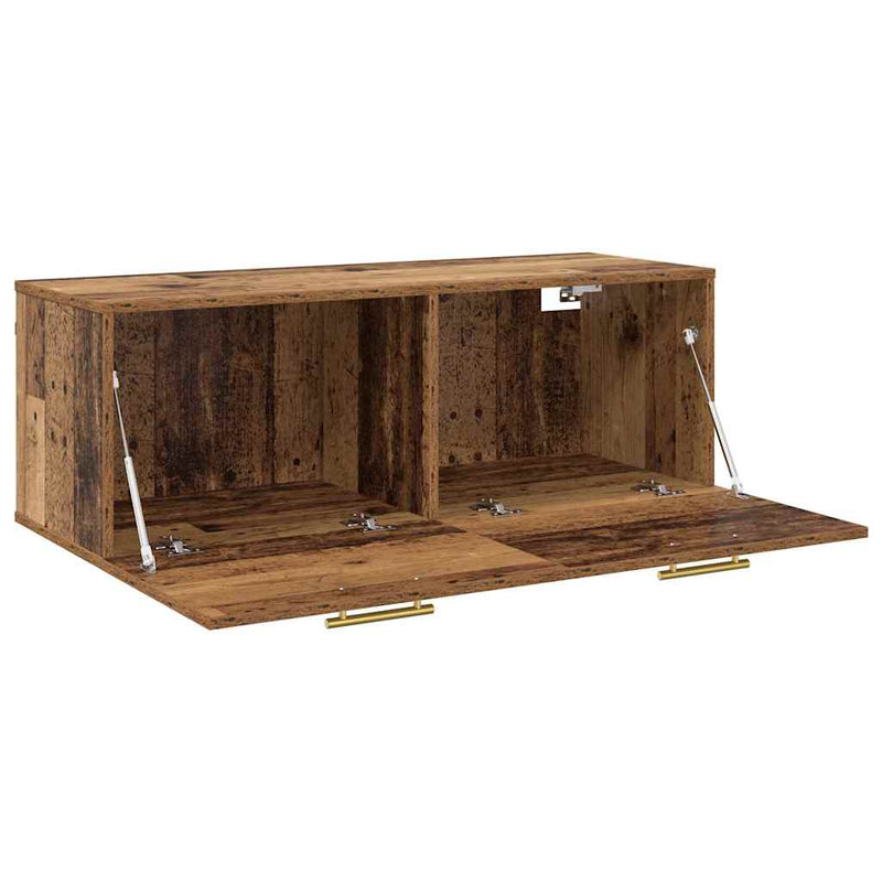 vidaXL Fali Szekrény Régi fa 100 x 36.5 x 35 cm Faanyag