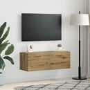 vidaXL Fali Szekrény 100 x 36.5 x 35 cm Faanyag kézműves tölgy
