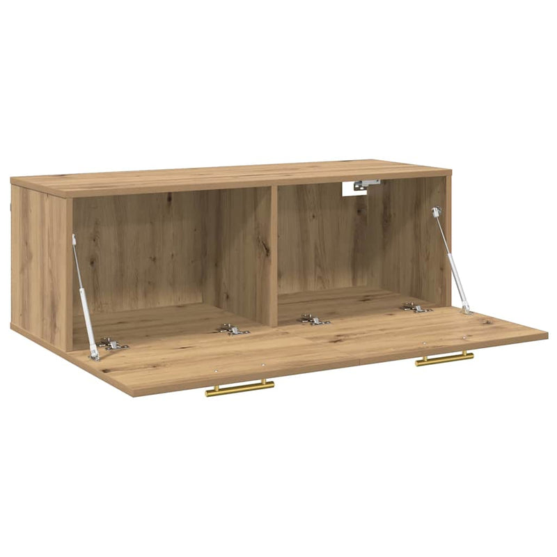 vidaXL Fali Szekrény kézműves tölgy 100 x 36.5 x 35 cm Faanyag