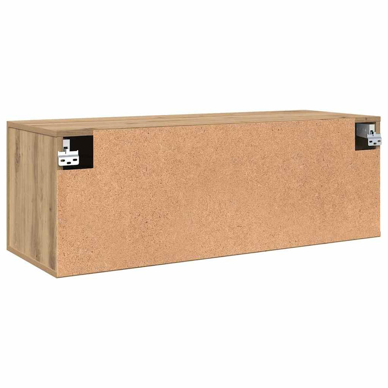 vidaXL Fali Szekrény kézműves tölgy 100 x 36.5 x 35 cm Faanyag