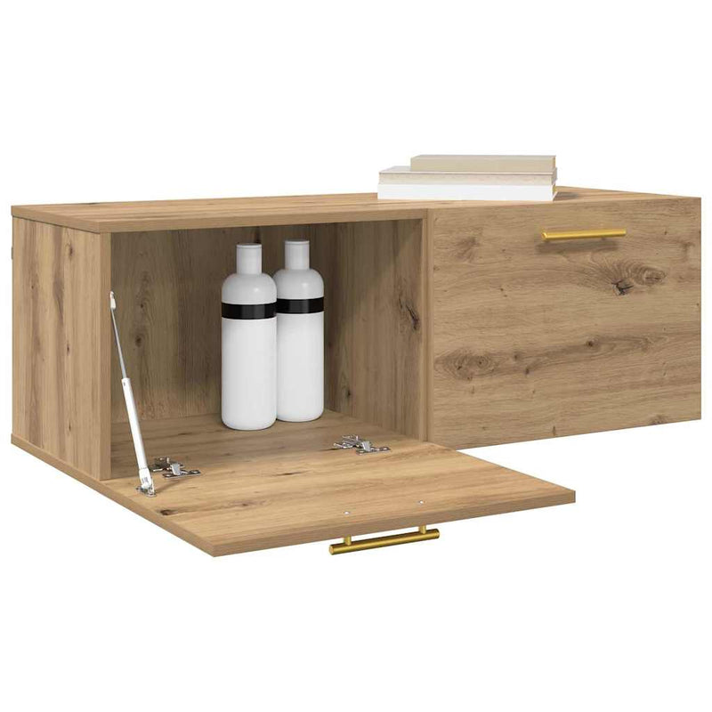 vidaXL Fali Szekrény kézműves tölgy 100 x 36.5 x 35 cm Faanyag