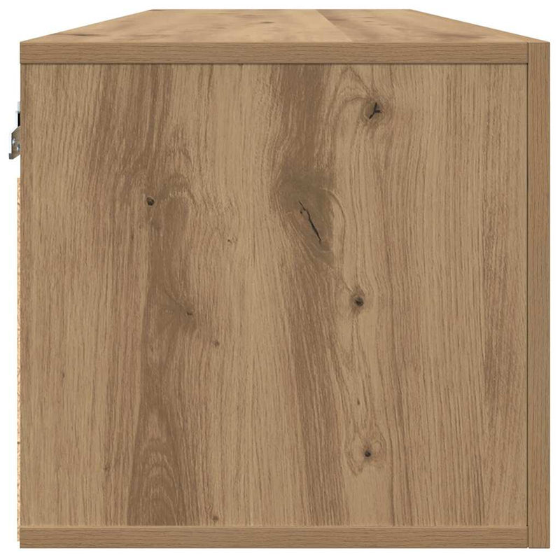 vidaXL Fali Szekrény kézműves tölgy 100 x 36.5 x 35 cm Faanyag
