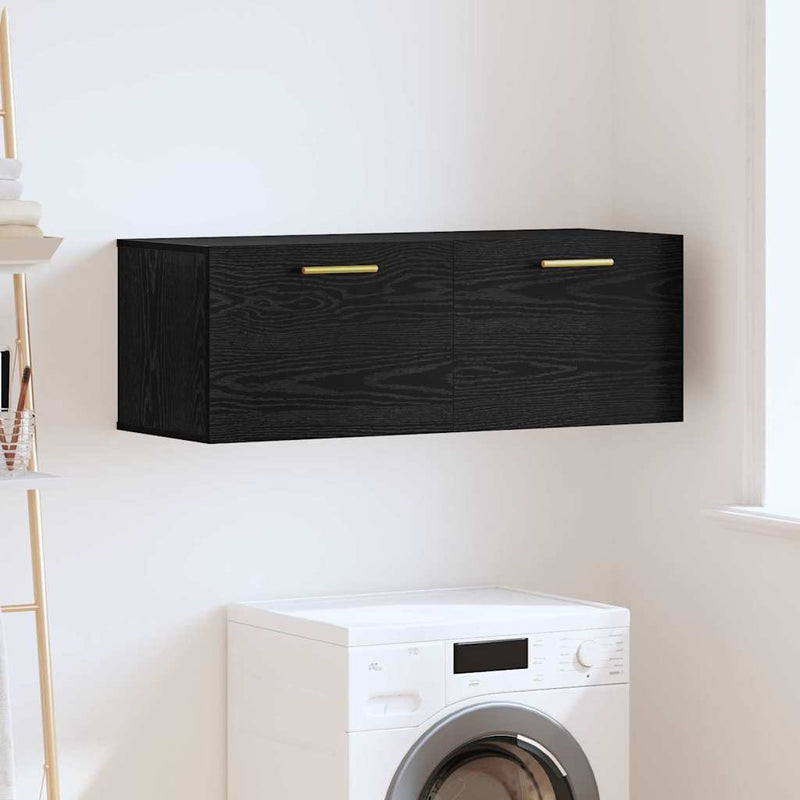 vidaXL Fali Szekrény Musta tammi 100 x 36.5 x 35 cm Faanyag