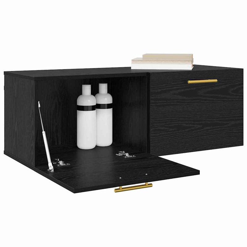 vidaXL Fali Szekrény Musta tammi 100 x 36.5 x 35 cm Faanyag