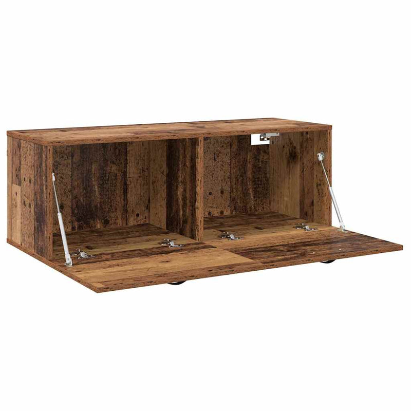 vidaXL Fali Szekrény Öreg fa 100 x 36.5 x 35 cm Faanyag