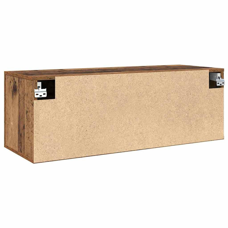 vidaXL Fali Szekrény Öreg fa 100 x 36.5 x 35 cm Faanyag
