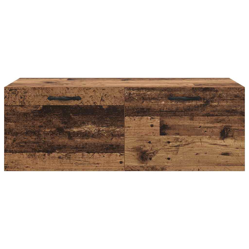 vidaXL Fali Szekrény Öreg fa 100 x 36.5 x 35 cm Faanyag