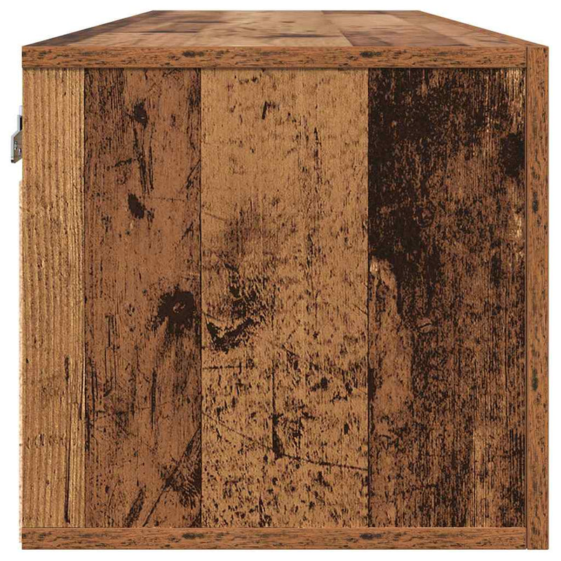 vidaXL Fali Szekrény Öreg fa 100 x 36.5 x 35 cm Faanyag