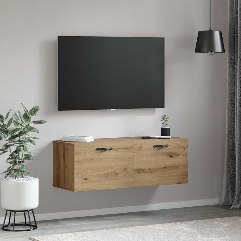 vidaXL Fali Szekrény kézműves tölgy 100 x 36.5 x 35 cm Faanyag