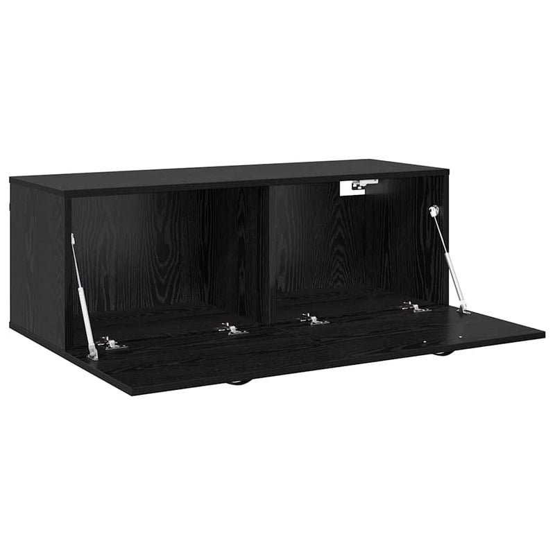 vidaXL Fali Szekrény Musta tammi 100 x 36.5 x 35 cm Faanyag