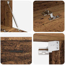 vidaXL Fali szekrény Öreg fa 100 x 36,5 x 35 cm Faanyag