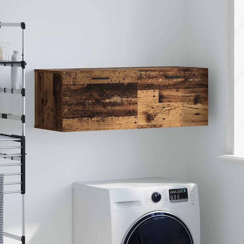 vidaXL Fali Szekrény Régi fa 100 x 36.5 x 35 cm Faanyag