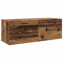 vidaXL Fali szekrény Öreg fa 100 x 36,5 x 35 cm Faanyag