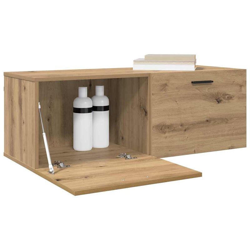 vidaXL Fali Szekrény kézműves tölgy 100 x 36.5 x 35 cm Faanyag