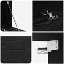 vidaXL Fali szekrény Fekete tölgy 100 x 36,5 x 35 cm Faanyag