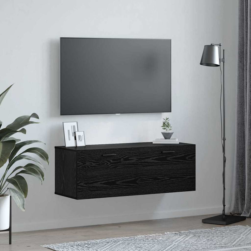vidaXL Fali Szekrény Musta tammi 100 x 36.5 x 35 cm Faanyag