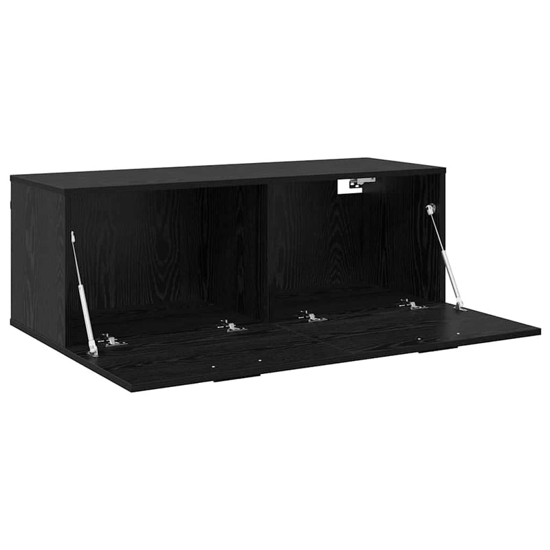 vidaXL Fali Szekrény Musta tammi 100 x 36.5 x 35 cm Faanyag