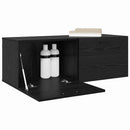 vidaXL Fali szekrény Fekete tölgy 100 x 36,5 x 35 cm Faanyag
