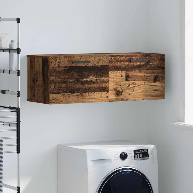 vidaXL Fali Szekrény Régi fa 100 x 36.5 x 35 cm Faanyag