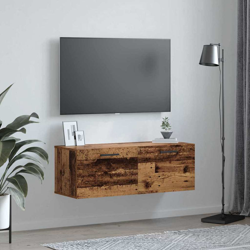 vidaXL Fali Szekrény Régi fa 100 x 36.5 x 35 cm Faanyag
