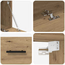 vidaXL Fali Szekrény kézműves tölgy 100 x 36.5 x 35 cm Faanyag