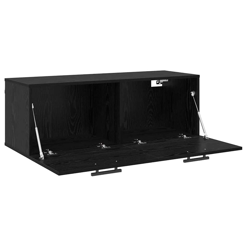 vidaXL Fali Szekrény Musta tammi 100 x 36.5 x 35 cm Faanyag