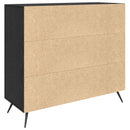 vidaXL Széf Fekete tölgy 89,5 x 34 x 80 cm Faanyag