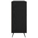 vidaXL Széf Fekete tölgy 89,5 x 34 x 80 cm Faanyag