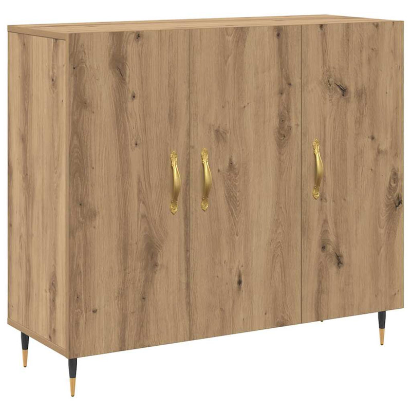 vidaXL Széf Barna 90 x 34 x 80 cm Faanyag