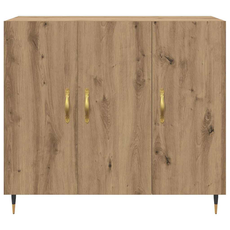 vidaXL Széf Barna 90 x 34 x 80 cm Faanyag