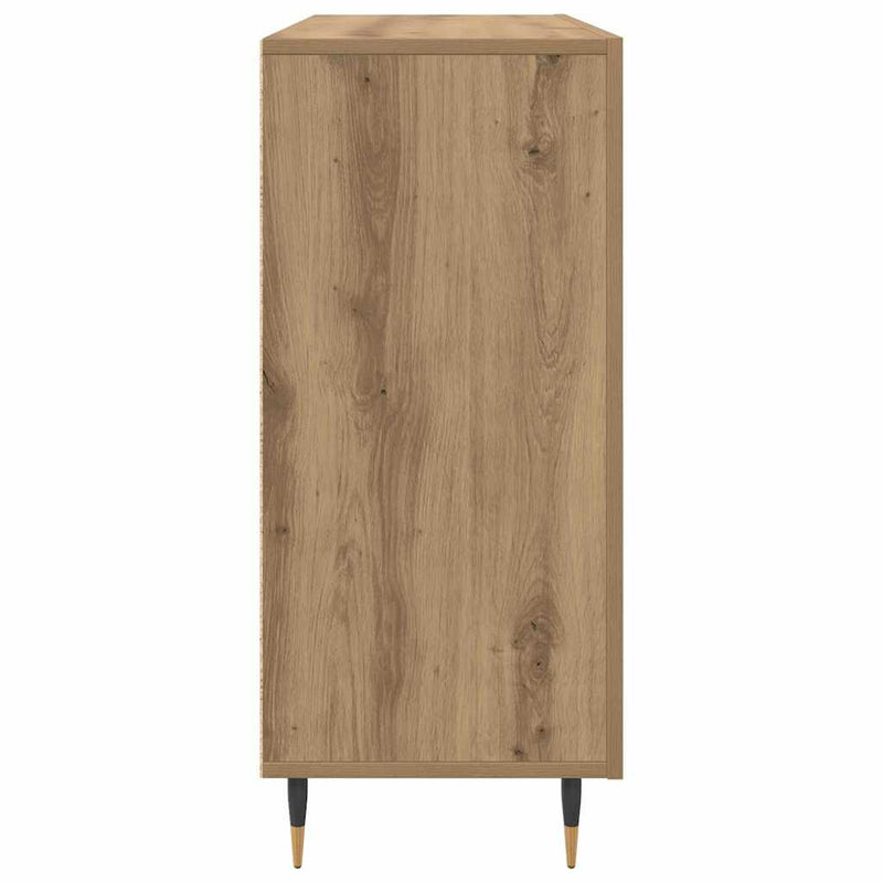 vidaXL Széf Barna 90 x 34 x 80 cm Faanyag