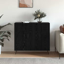 vidaXL Széf Fekete tölgy 90 x 32,5 x 80 cm Faanyag
