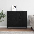 vidaXL Széf Fekete tölgy 90 x 34 x 80 cm Faanyag