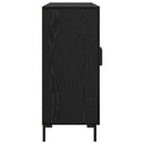 vidaXL Széf Fekete tölgy 90 x 34 x 80 cm Faanyag
