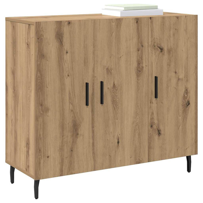 vidaXL Széf Barna 90 x 34 x 80 cm Faanyag