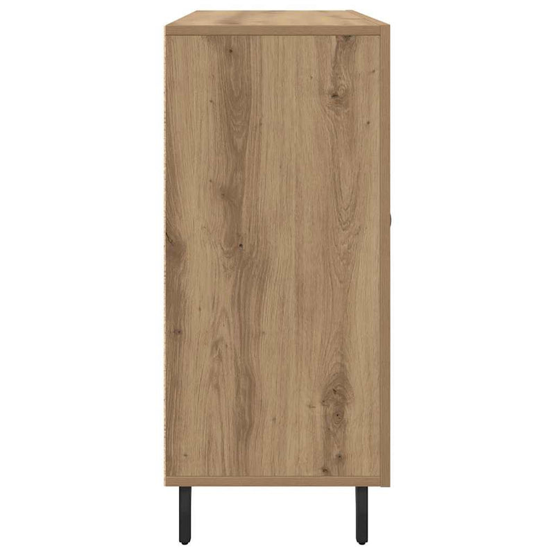 vidaXL Széf Barna 90 x 34 x 80 cm Faanyag