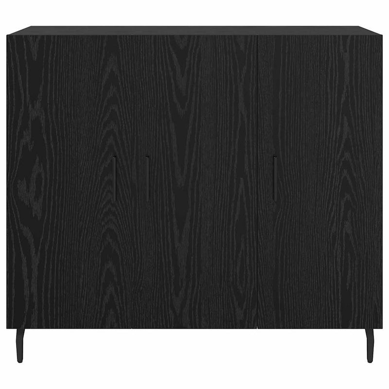 vidaXL Széf Fekete 90 x 34 x 80 cm Faanyag