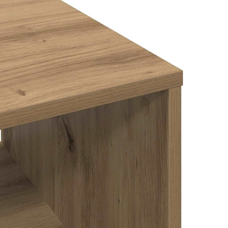 vidaXL Dohányzóasztal kézműves tölgy 60 x 50 x 40 cm Faanyag