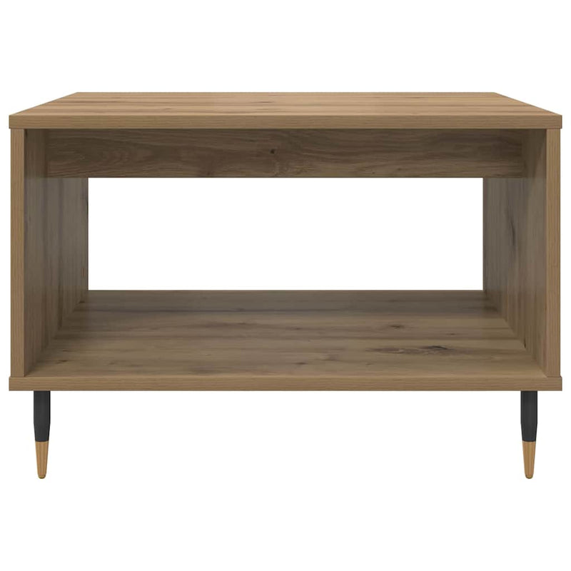 vidaXL Dohányzóasztal kézműves tölgy 60 x 50 x 40 cm Faanyag